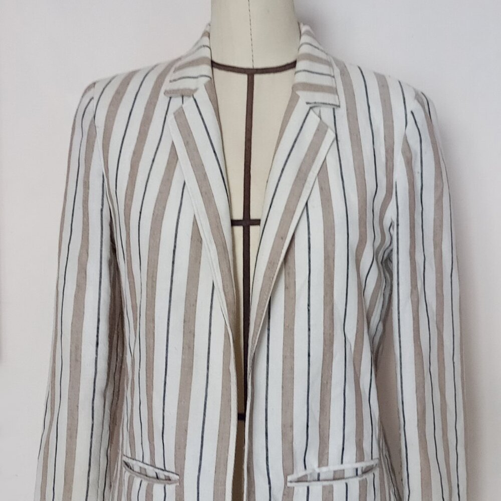 Vintage Blazer striped Tan F Jay